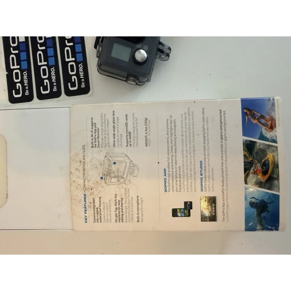 GoPro Hero+ plus 2015 with Accessories, Action Waterproof Case Video Camera